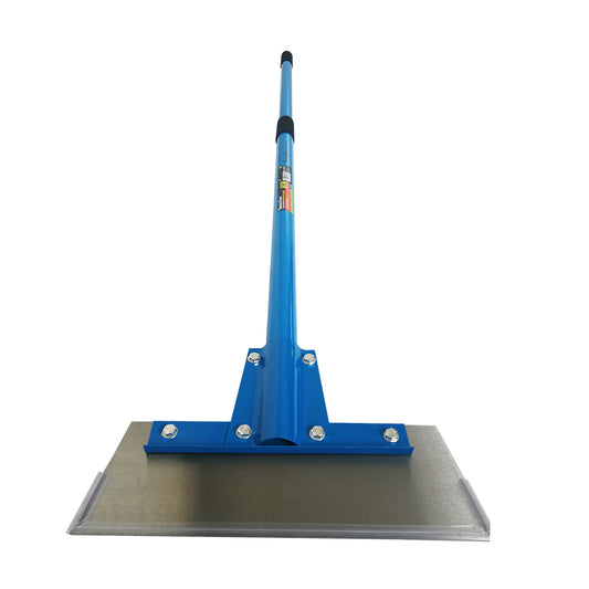 Grattoir à plancher robuste de 12 po avec manche en fibre de verre de 55 po