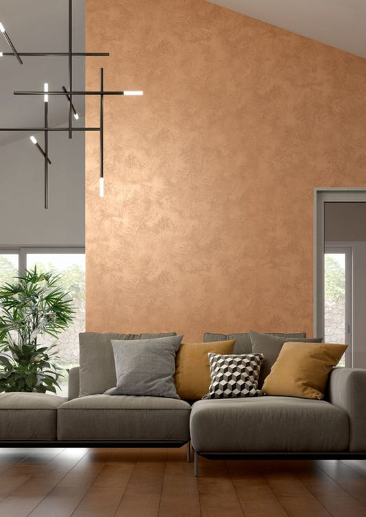 Marco Polo Luxury San Marco metallic paint applied on interior wall - Montreal